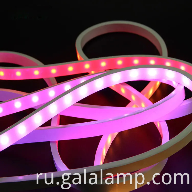 12*5 мм 5V RGB Светодиодные адресаты неоновых гибких полосок